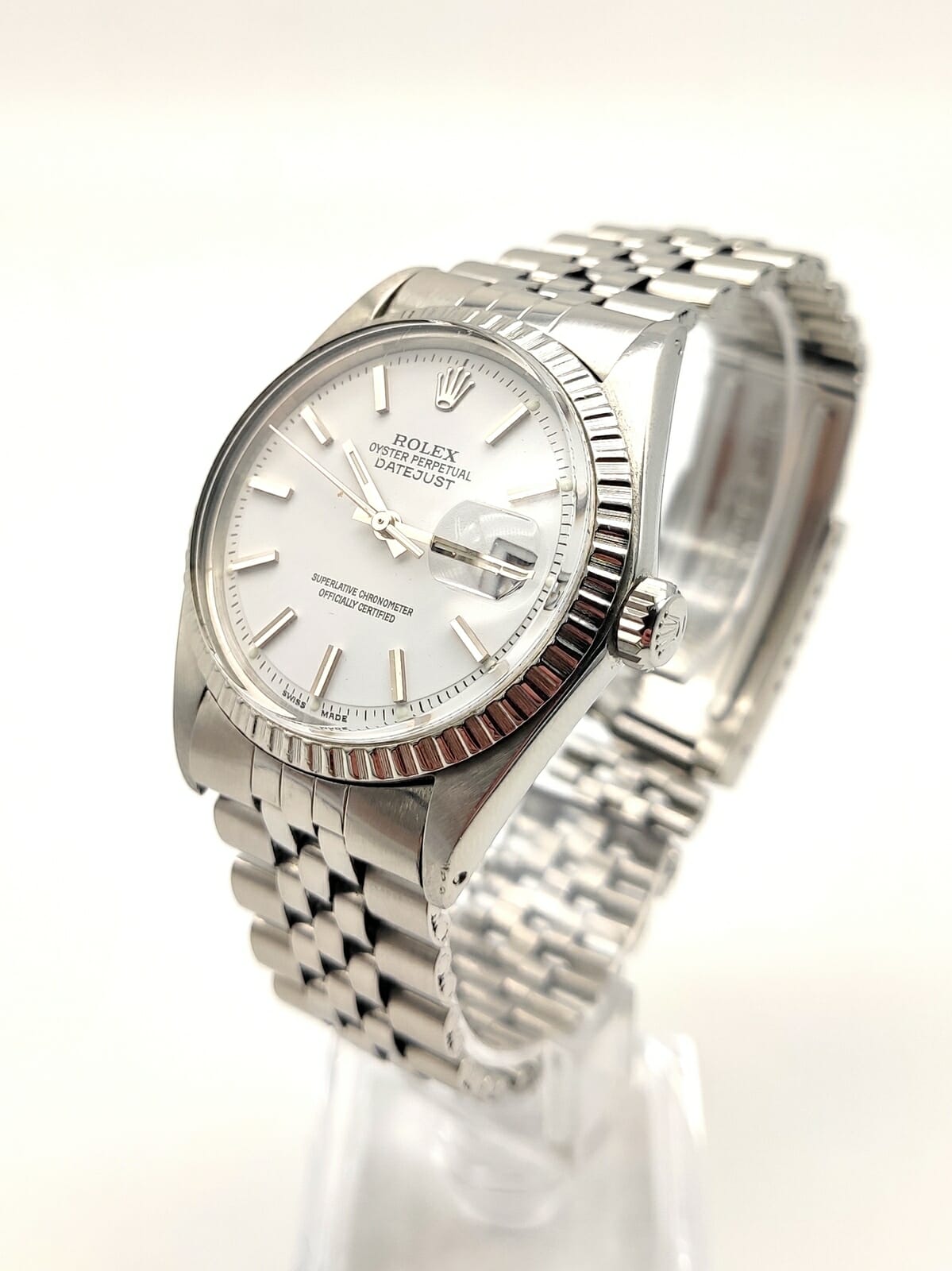 rolex datejust 36 stainless steel