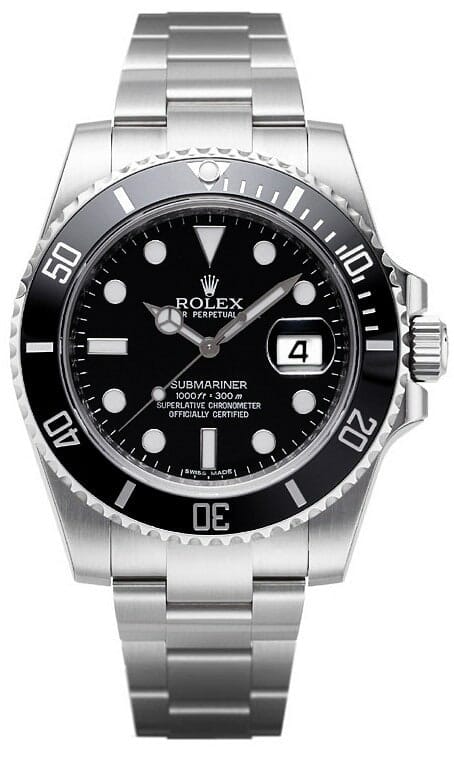 Rolex Submariner Black Dial Ceramic Bezel Steel Mens Watch 116610LN