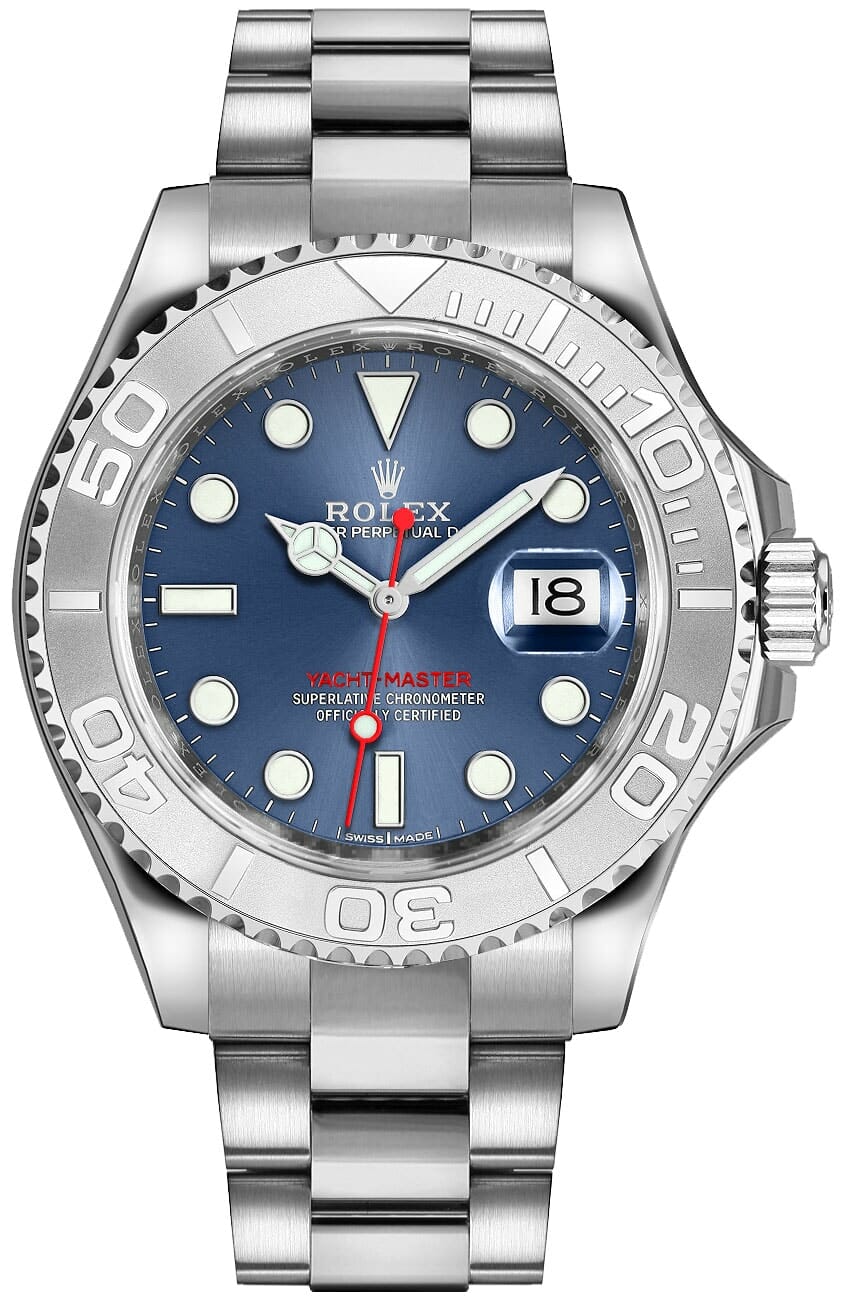 rolex yachtmaster blue