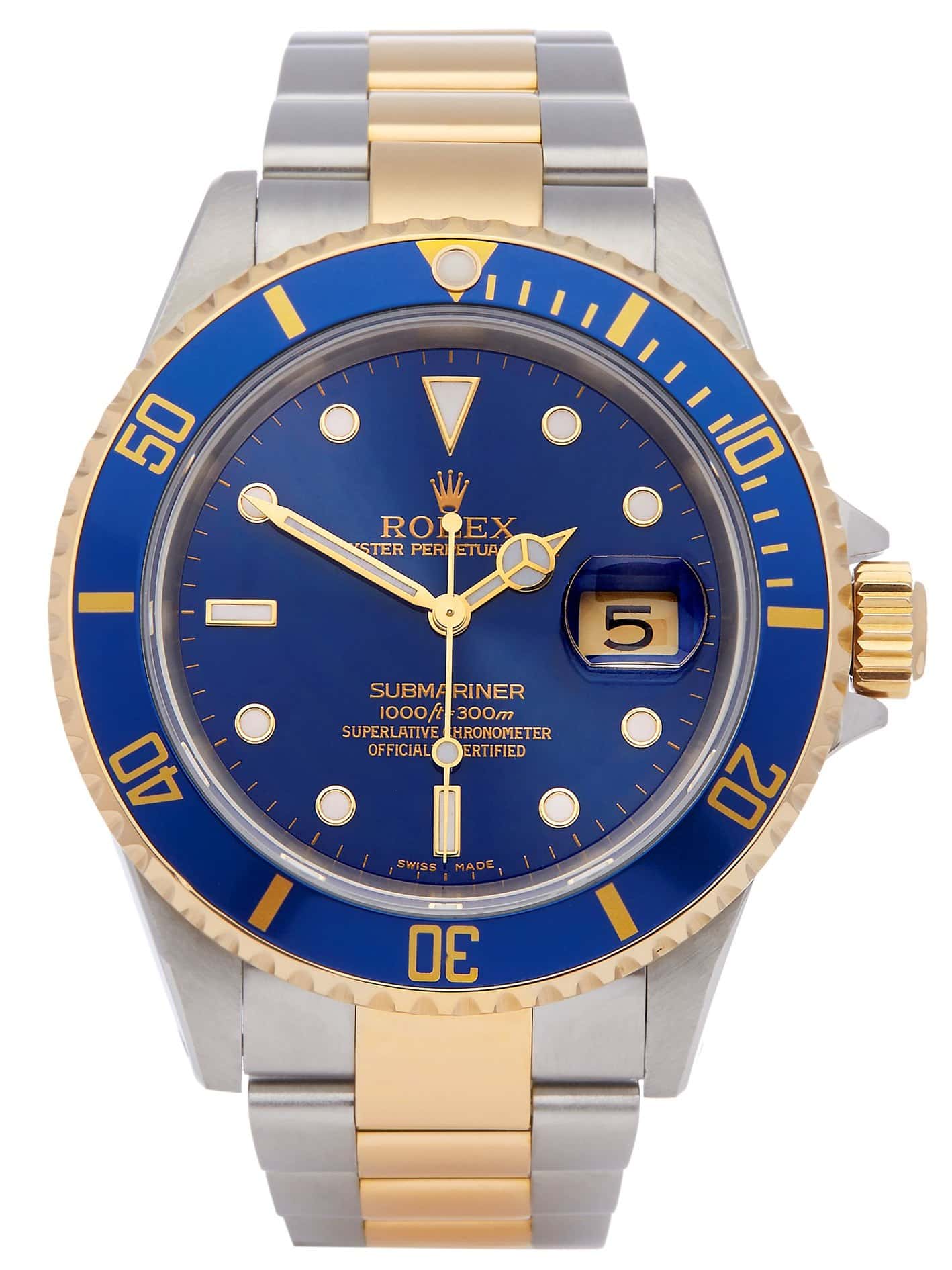 submariner date two tone
