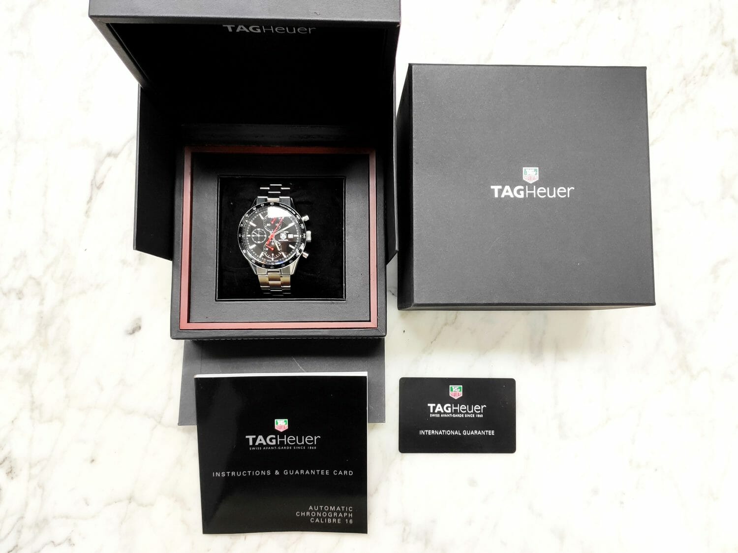 Tag Heuer – CV2014 BA0786 – Carrera Chronograph – Stainless Steel 41mm ...
