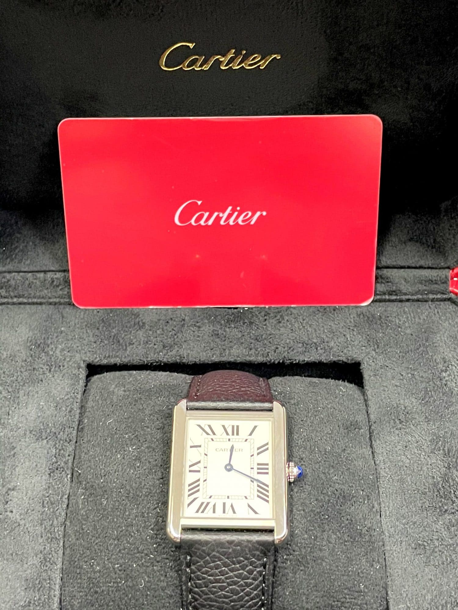 Cartier - WSTA0028 - Tank Solo Large - Stainless Steel - White Dial ...