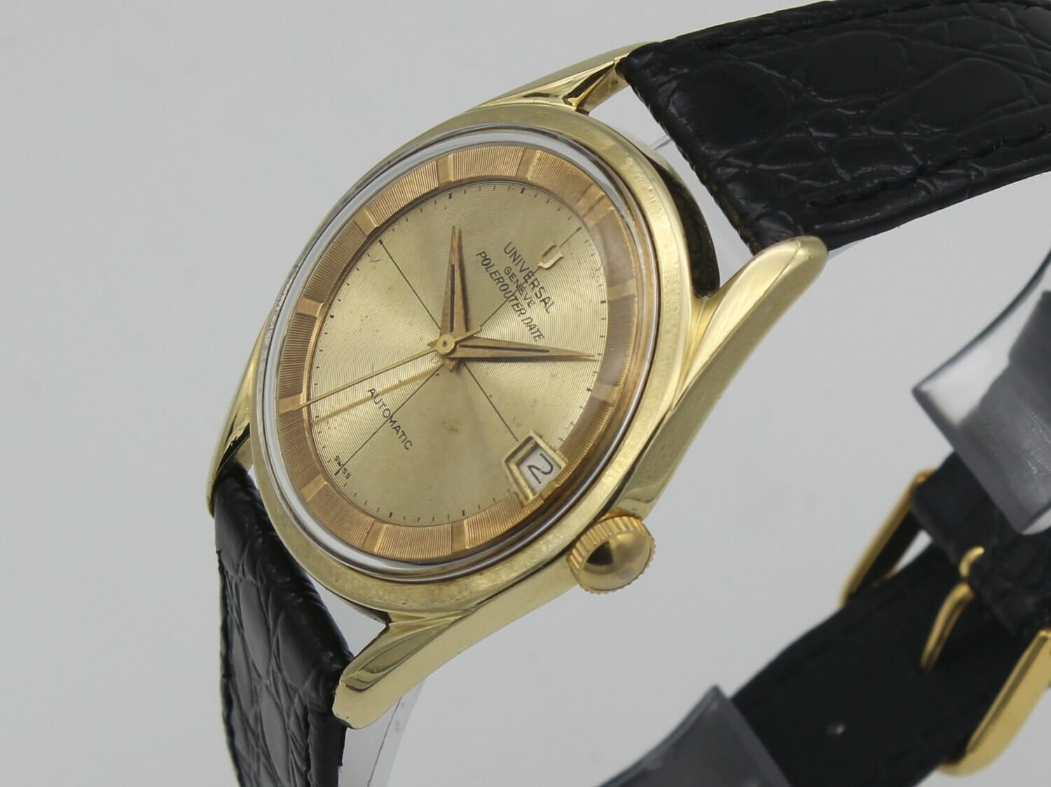 Universal Genève Polerouter Microtor Automatic 34mm Gold Filled Caliber ...