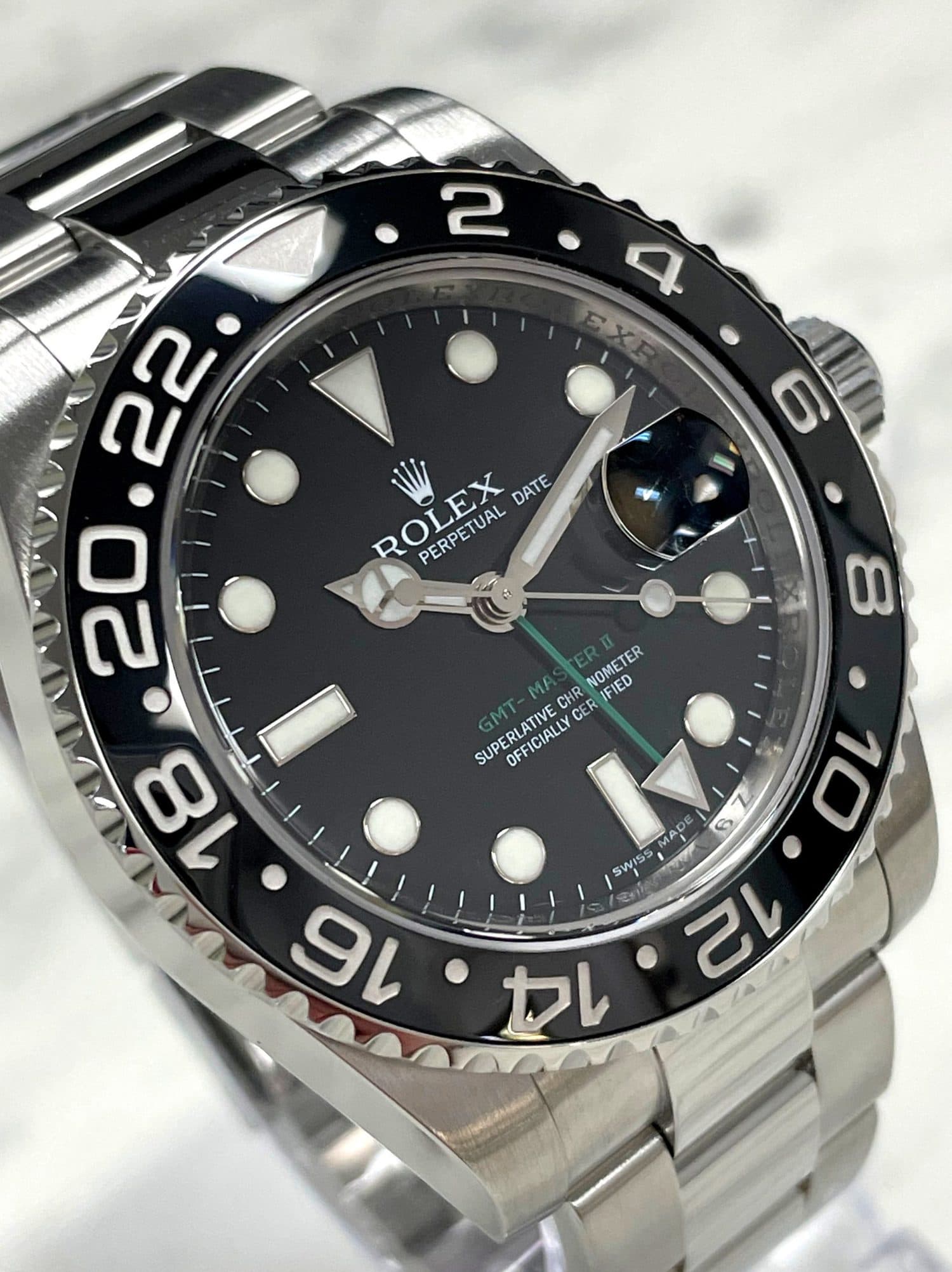 Rolex - 116710LN - GMT Master II - Stainless Steel - Black Dial 40mm ...