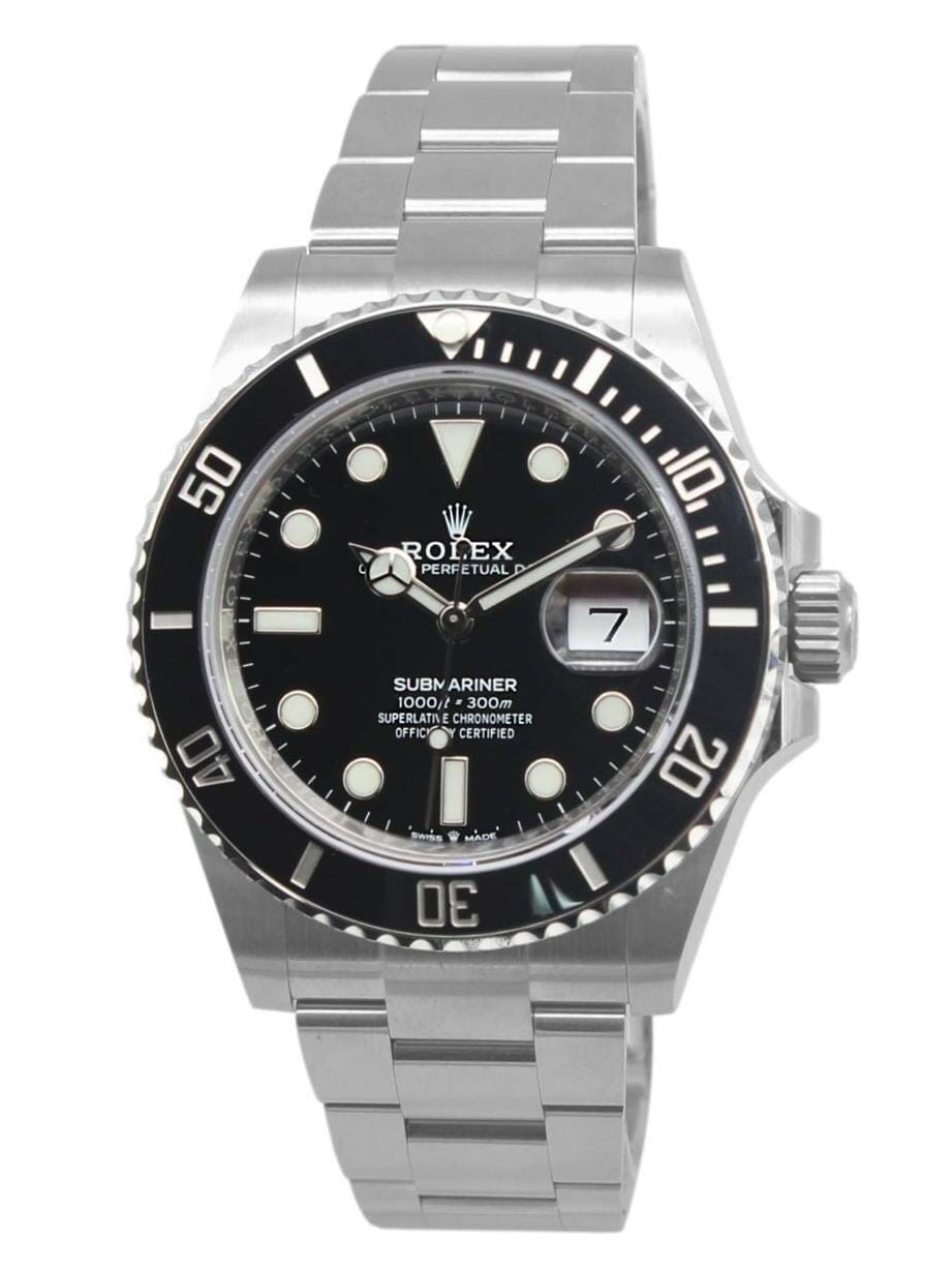 Rolex Submariner Date Black Dial Stainless Steel 41mm Mens Watch ...