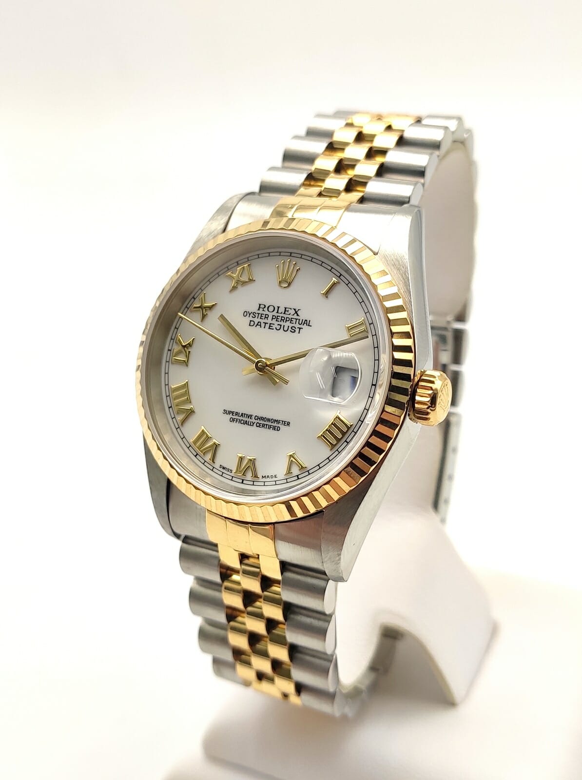 Rolex - Datejust 36 - Two Tone - White Roman Dial - Jubilee Bracelet ...