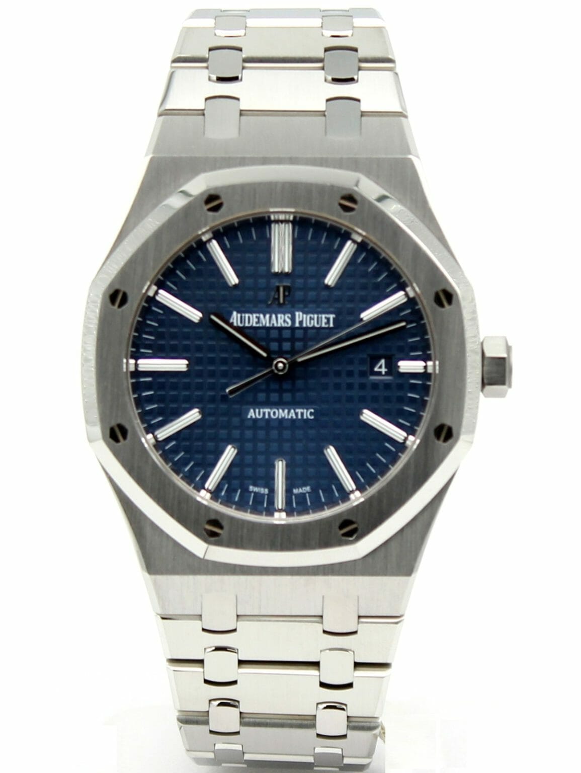 Audemars Piguet Royal Oak Stainless Steel Blue Dial 41mm 15400ST.OO ...