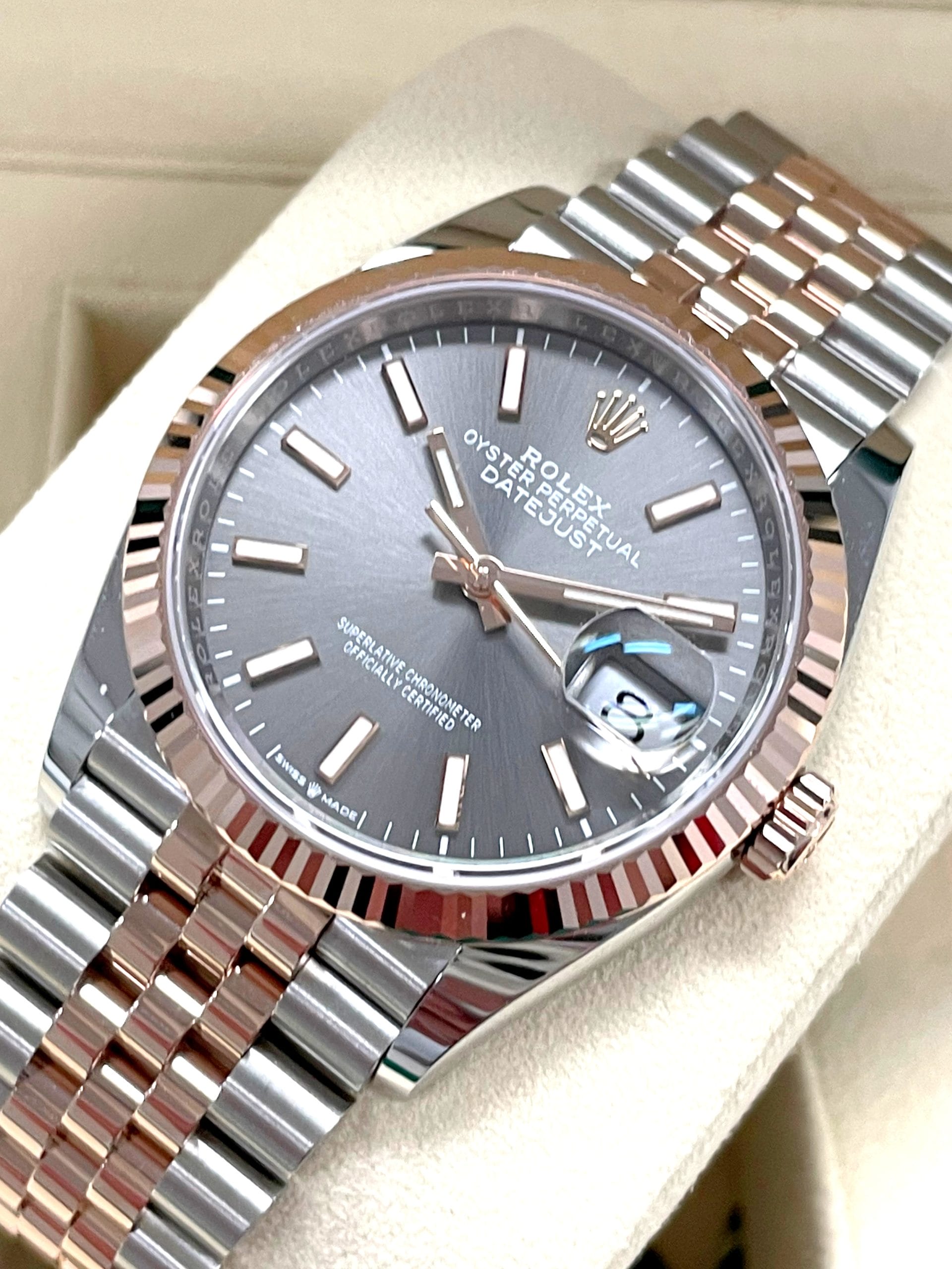 Rolex - 126231 - Datejust 36 - Two Tone Rose Gold - Slate Dial ...