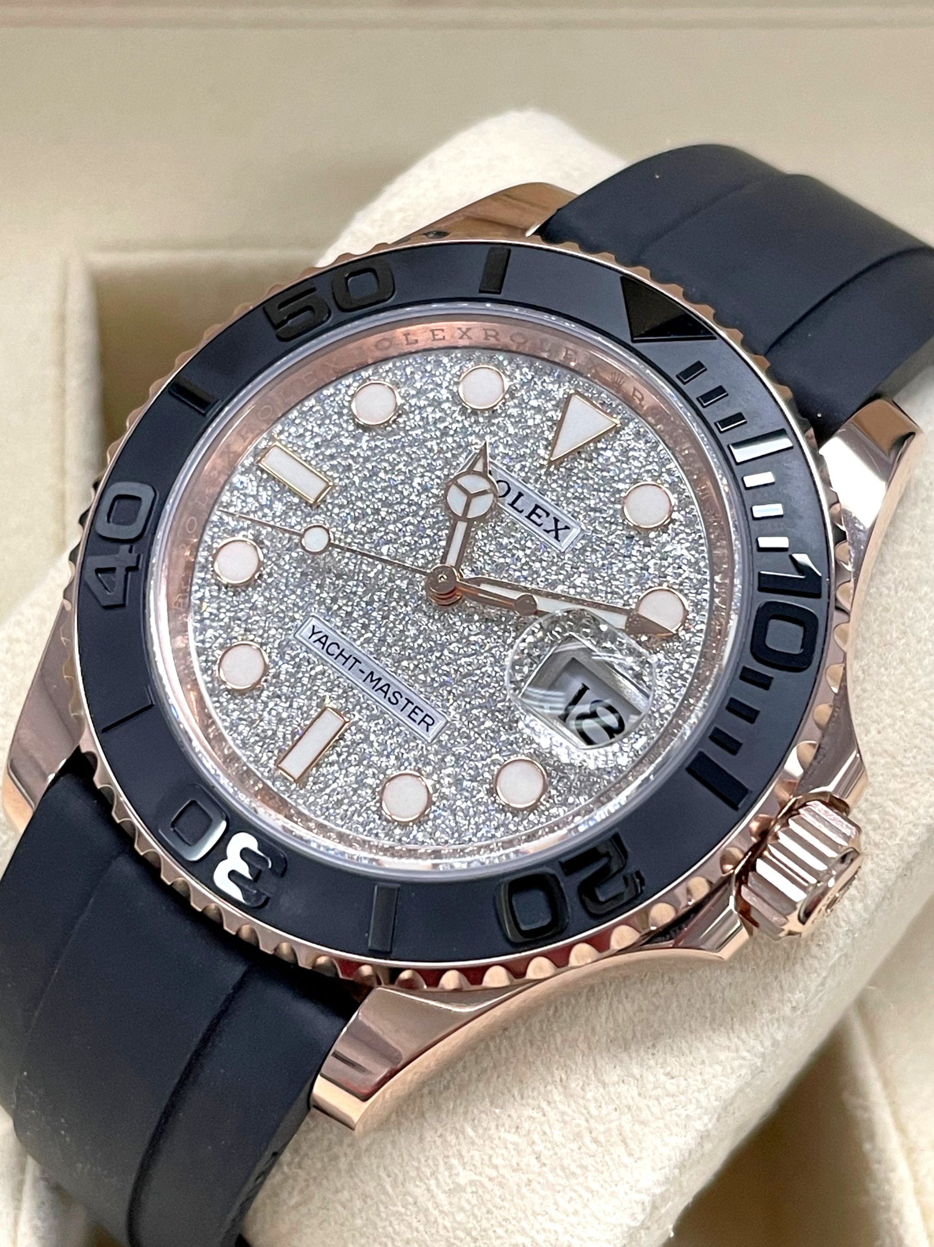 yachtmaster pave dial