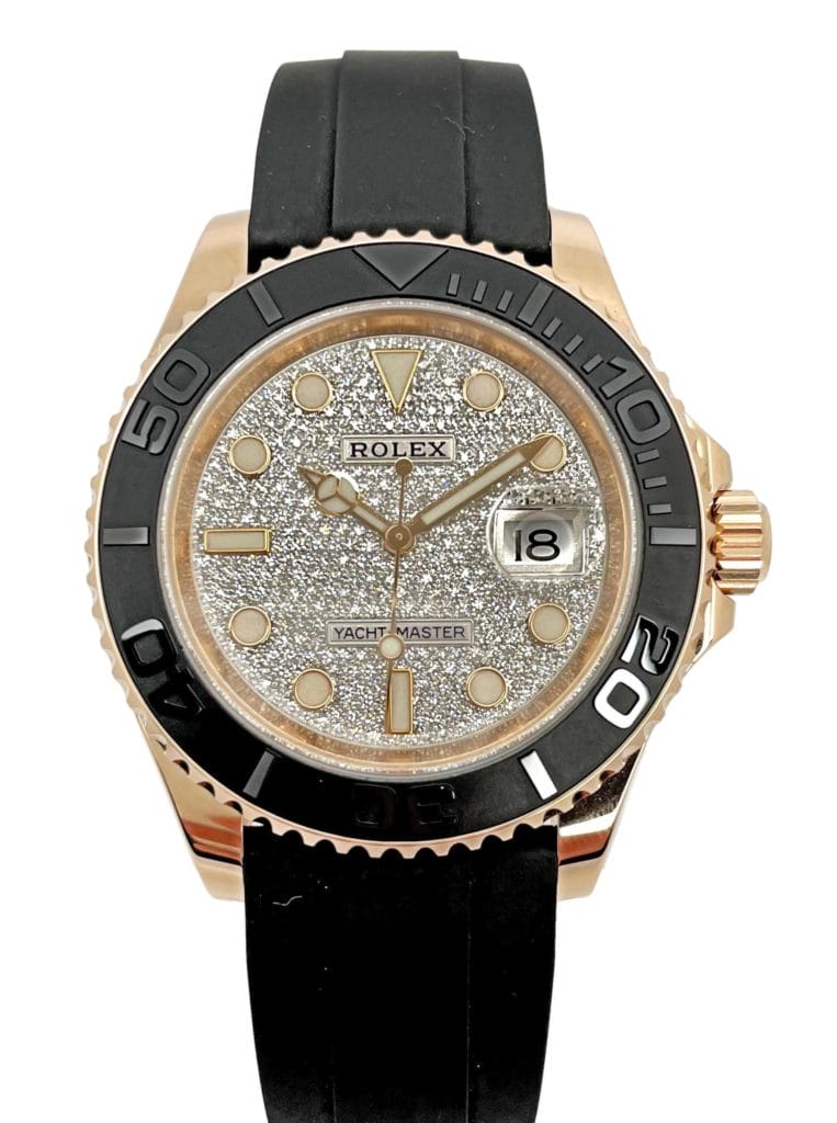 rolex yachtmaster pave