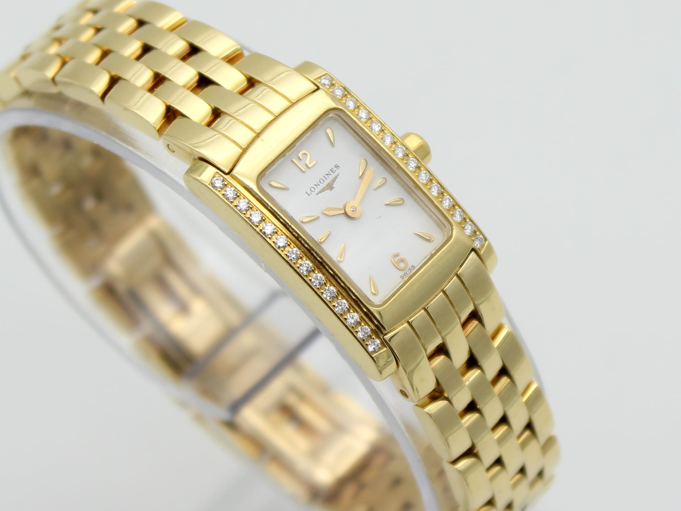 Longines Dolce Vita 18k Yellow Gold Diamond Bezel L51587 - Luxury ...