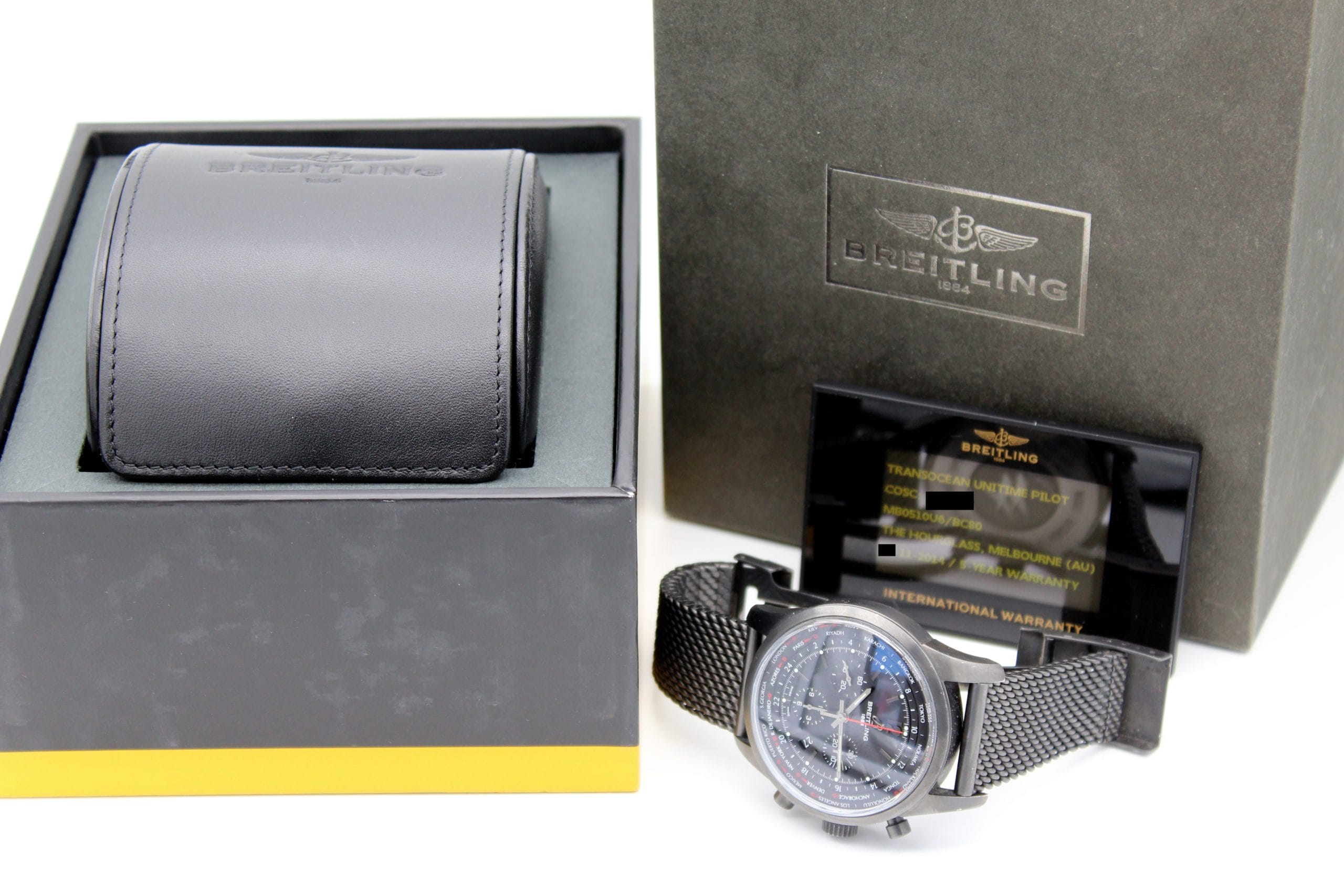 Authentic Used Breitling Transocean Unitime Pilot Limited Edition  MB0510U6/BC80 Watch (10-10-BRT-14ZRBD)