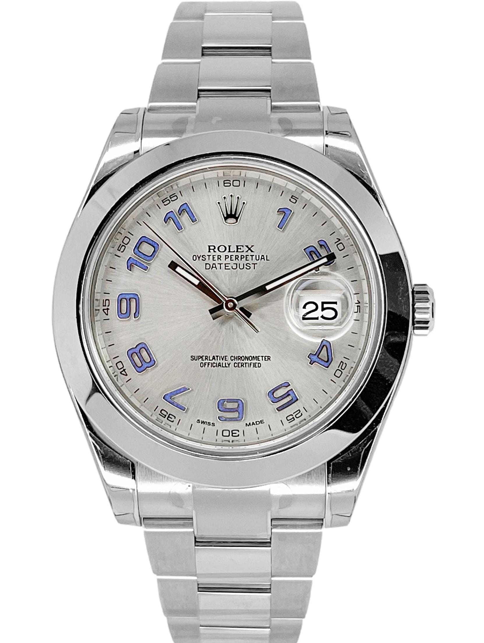 Rolex - II 116300 Silver Dial Arabic Numeral Oyster Bracelet Smooth 41mm - Luxury Watches | Buy Genuine Brands Rolex Omega IWC | Zaeger