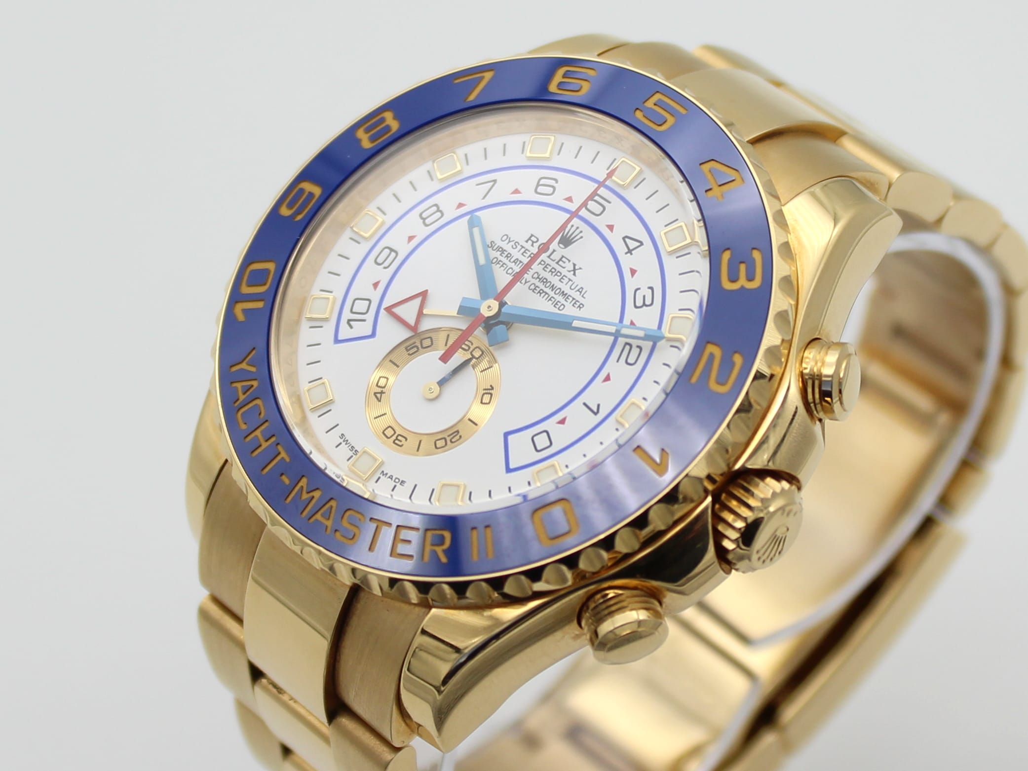 yachtmaster blue hand