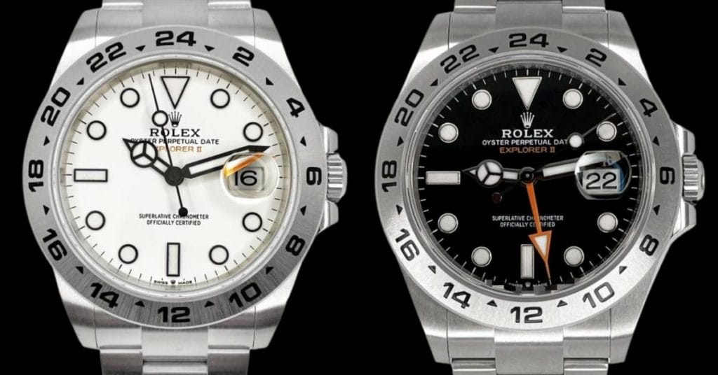 Rolex-Explorer-II-white-&-Black-Dial