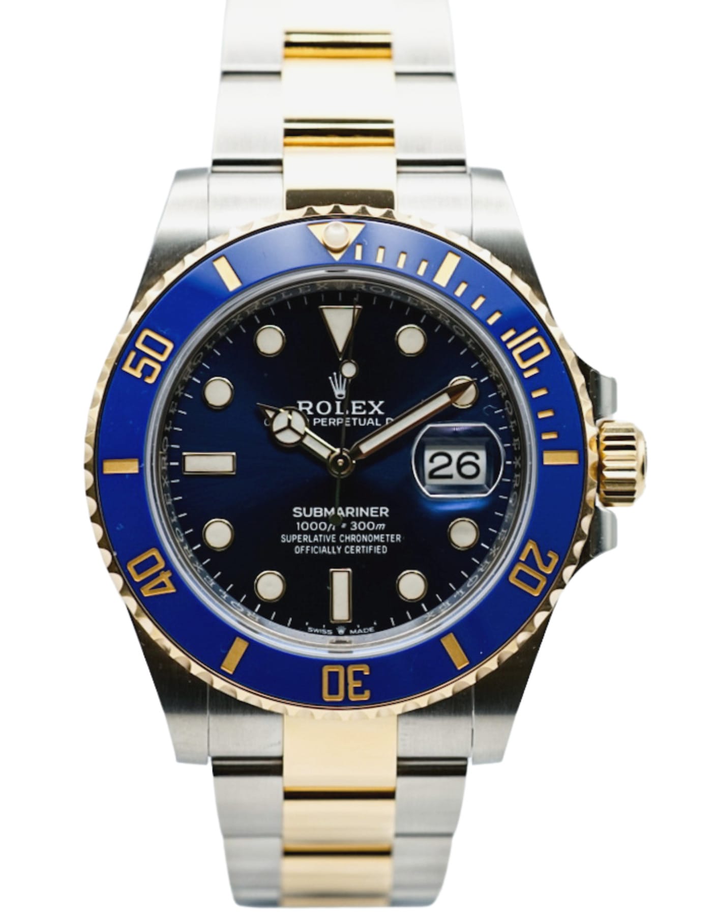 Rolex Submariner Date 126613LB 'Bluesy' Blue Ceramic Bezel Two Tone Yellow Stainless Steel 41mm - Luxury Watches | Buy Genuine Brands Rolex Omega IWC Zaeger