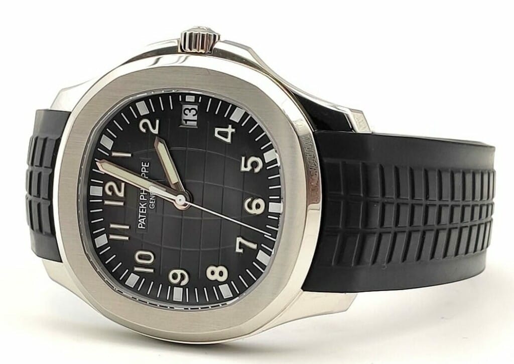 Patek Philippe Aquanaut Stainless Steel Black Rubber Strap Ref 5167A ...