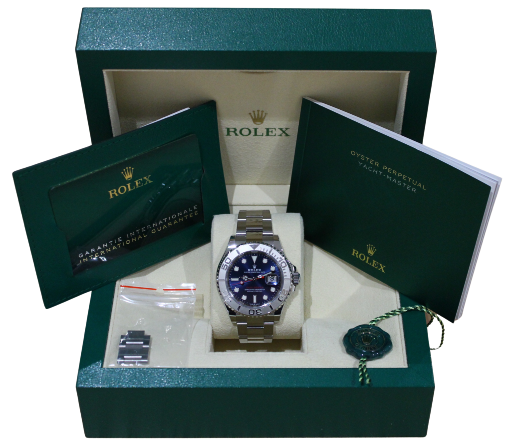 Rolex Yacht-Master 40mm Blue Dial Stainless Steel Ref 126622 - Luxury ...