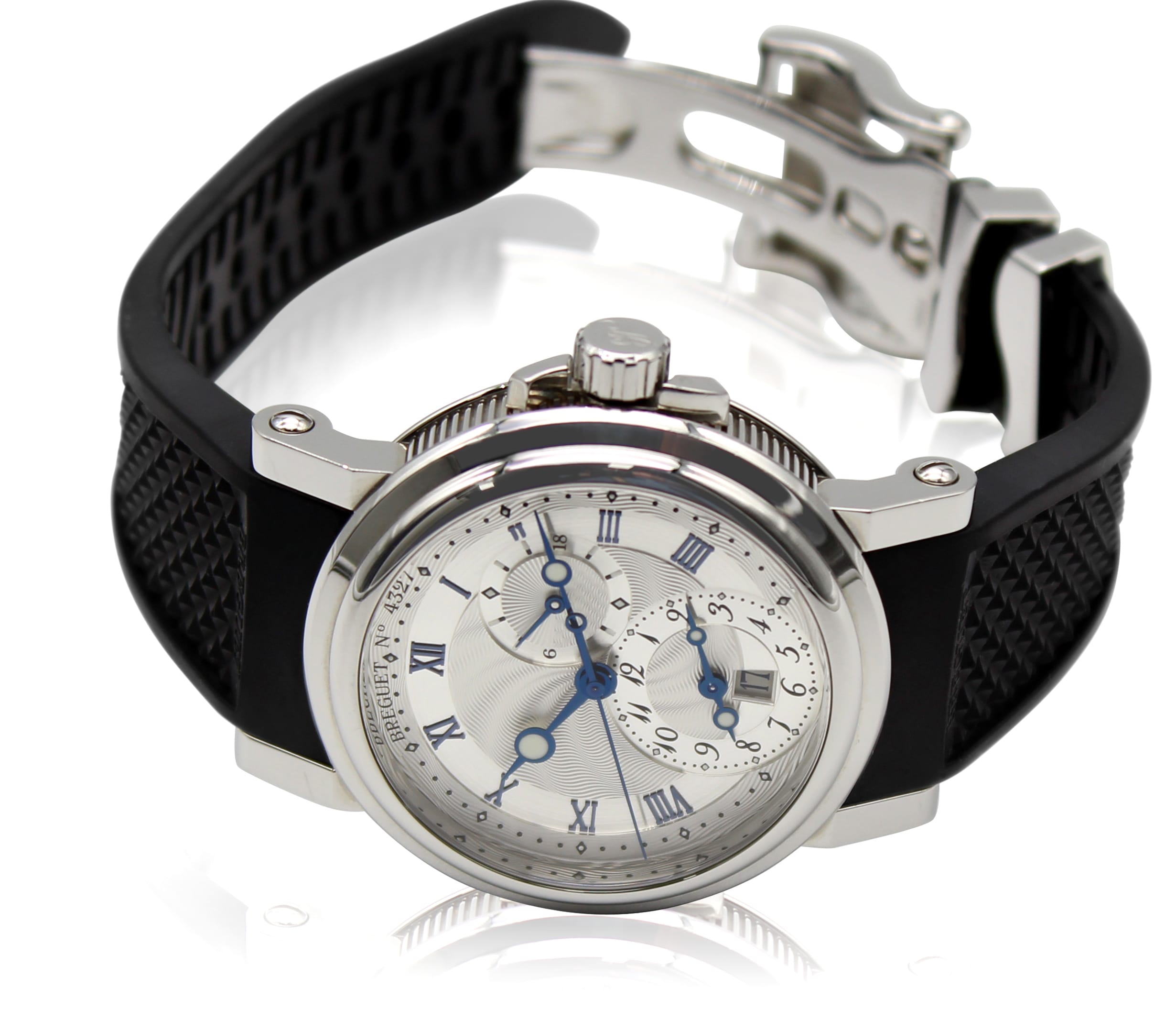 Breguet Marine Automatic Dual Time Stainless Steel 42mm Ref 5857