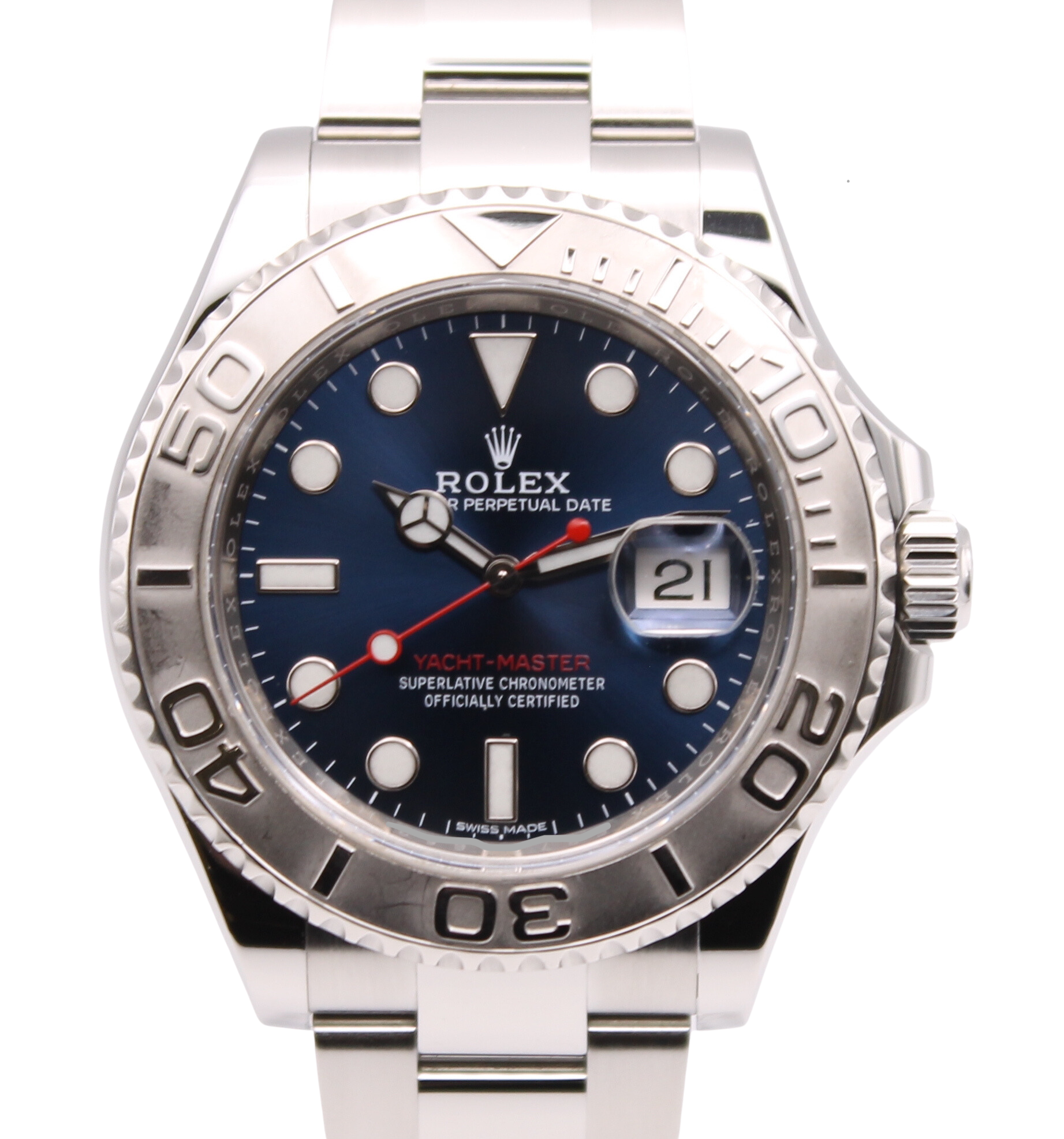 Rolex Yacht-Master 116622 Blue Dial 100% Genuine