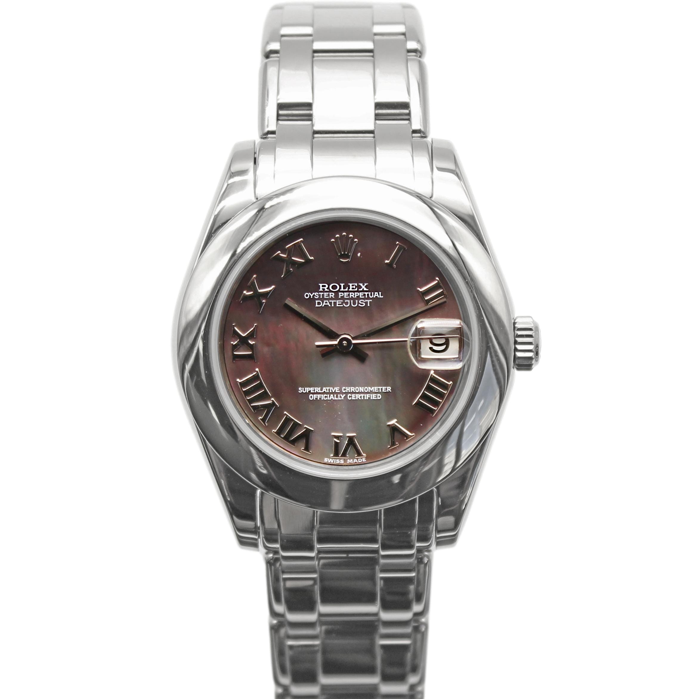 Rolex Pearlmaster 18k White Gold 34mm Mother of Pearl Dial 81209 ...