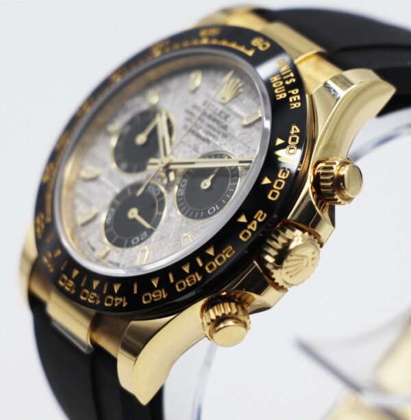 Rolex Daytona Meteorite Dial 18K Yellow Gold Oysterflex 116518LN - Image 2