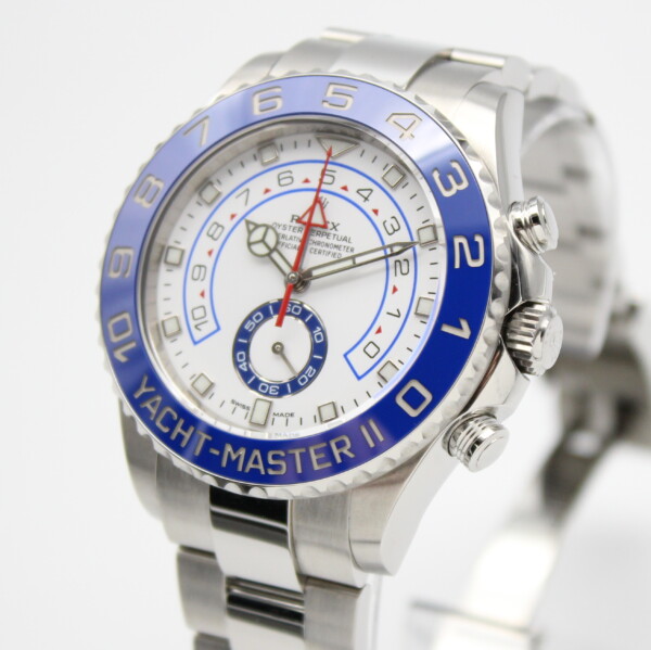Rolex Yachtmaster II 44mm White Dial Stainless Steel 116680 - Image 2