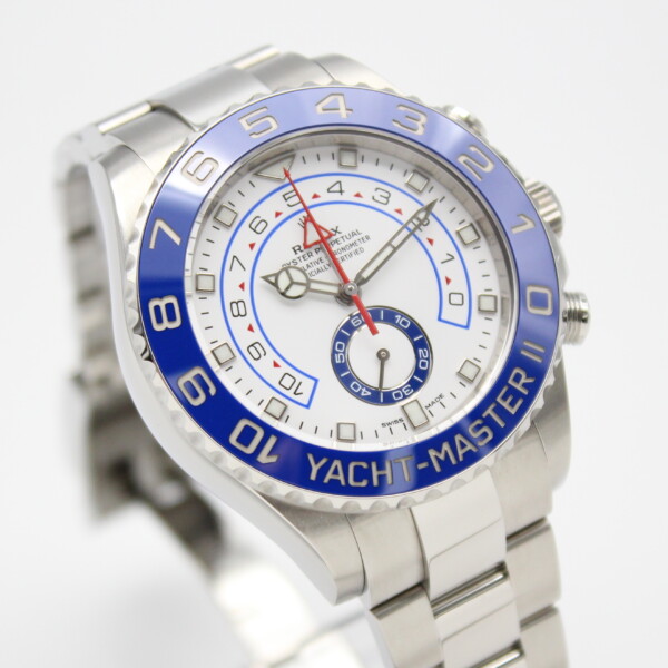 Rolex Yachtmaster II 44mm White Dial Stainless Steel 116680 - Image 3