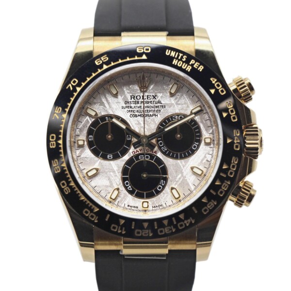 Rolex Daytona Meteorite Dial 18K Yellow Gold Oysterflex 116518LN