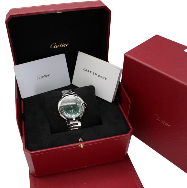 Cartier Ballon Bleu 40mm Green Dial Stainless Steel WSBB0071 - Image 7