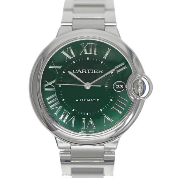 Cartier Ballon Bleu 40mm Green Dial Stainless Steel WSBB0071