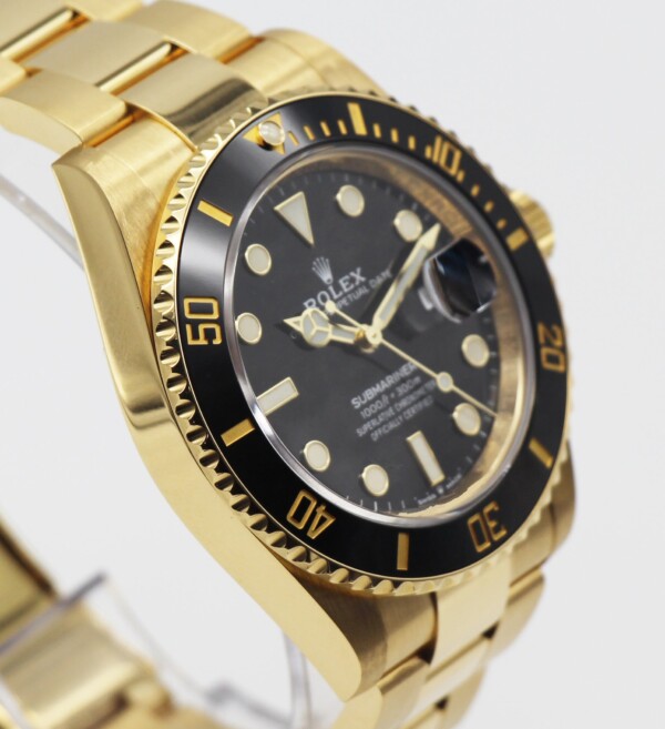 Rolex Submariner 18k Yellow Gold 41mm Black Dial Ceramic Bezel 126618LN - Image 3