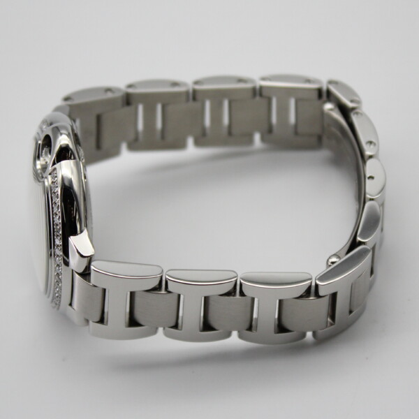 Cartier Ballon Bleu 33mm Silver Dial Diamond Bezel Stainless Steel W4BB0023 - Image 4