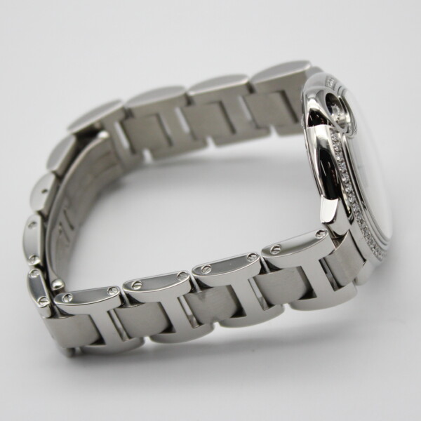 Cartier Ballon Bleu 33mm Silver Dial Diamond Bezel Stainless Steel W4BB0023 - Image 5
