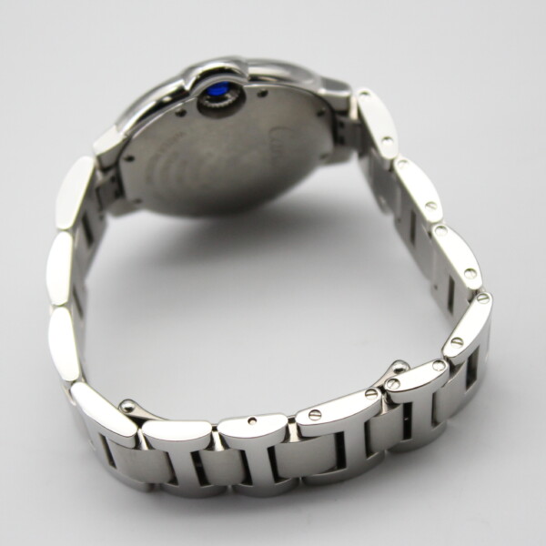 Cartier Ballon Bleu 33mm Silver Dial Diamond Bezel Stainless Steel W4BB0023 - Image 6