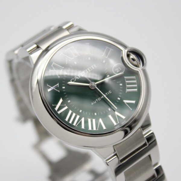 Cartier Ballon Bleu 40mm Green Dial Stainless Steel WSBB0071 - Image 2