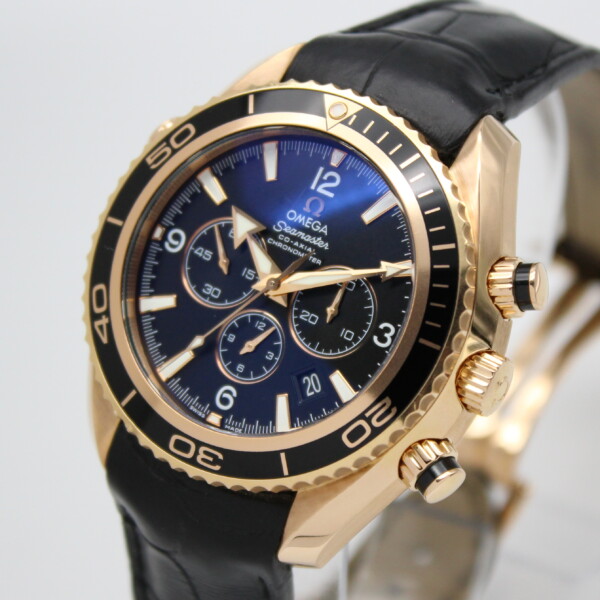 Omega Seamaster Planet Ocean Chronograph 600m Black Dial 18k Rose Gold 222.63.46.50.01.001 - Image 2