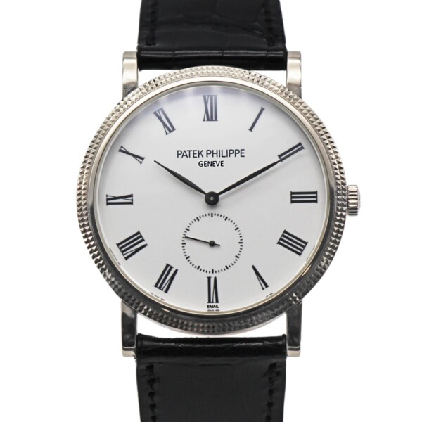 Patek Philippe Calatrava White Gold Roman Dial Mens Watch 5116G