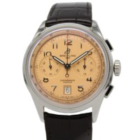Breitling Premier B01 Chronograph 42mm Salmon Dial Stainless Steel AB0145