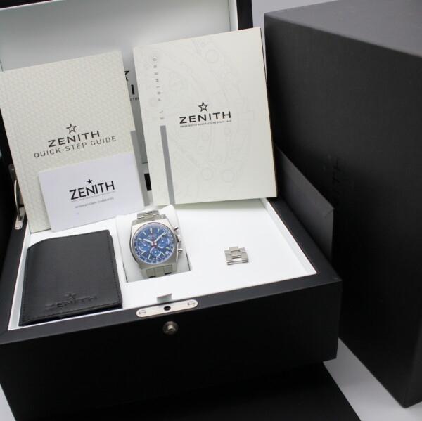 Zenith Chronomaster El Primero Revival Blue Dial Stainless Steel 03.A3818.400/51.M3818 - Image 7