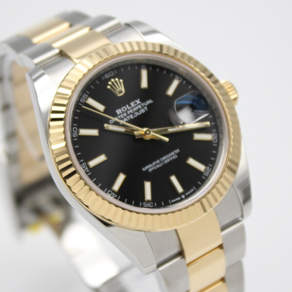 Rolex Datejust 41mm Black Dial 18k Yellow Gold/Stainless Steel 126333 - Image 3