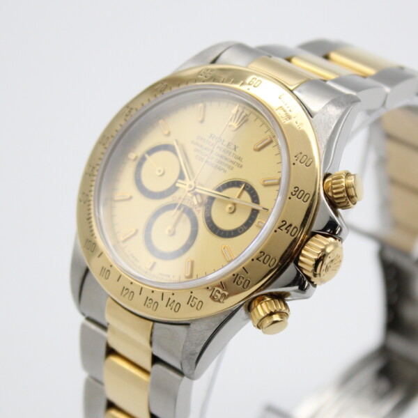 Rolex Zenith Daytona Champagne Dial Stainless Steel/18k Yellow Gold 16523 - Image 2