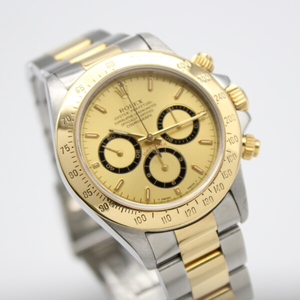 Rolex Zenith Daytona Champagne Dial Stainless Steel/18k Yellow Gold 16523 - Image 3