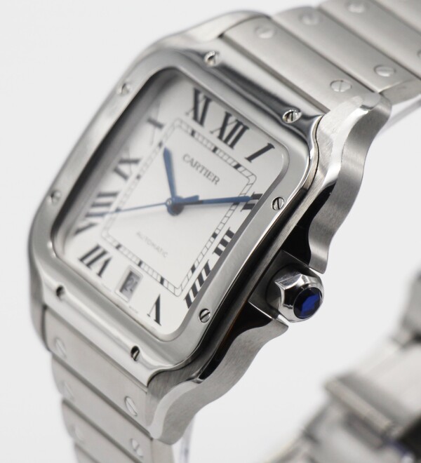 Cartier Santos Large White Dial Stainless Steel 39.8mm WSSA0018 - Image 2