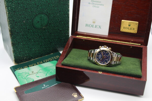 Rolex Daytona Blue Racing Dial Two-Tone Steel and Yellow Gold 40mm 116523 - Image 7