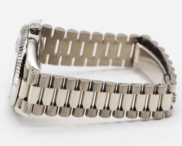 Rolex Day-Date 40 White Gold Slate Dial Fluted Bezel President Bracelet 228239 - Image 4