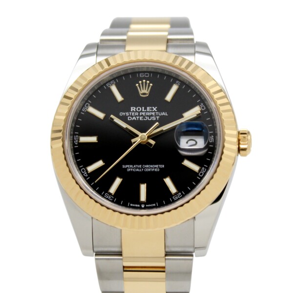 Rolex Datejust 41mm Black Dial 18k Yellow Gold/Stainless Steel 126333