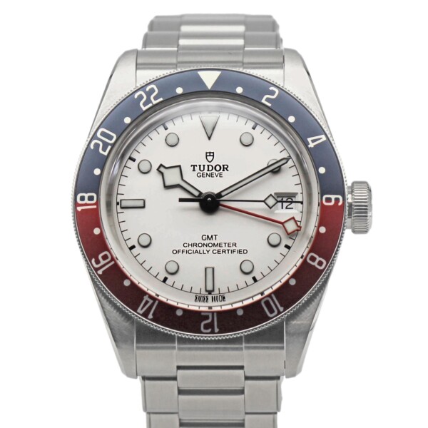 Tudor Black Bay GMT 41mm Pepsi Opaline White Dial Stainless Steel 79830RB