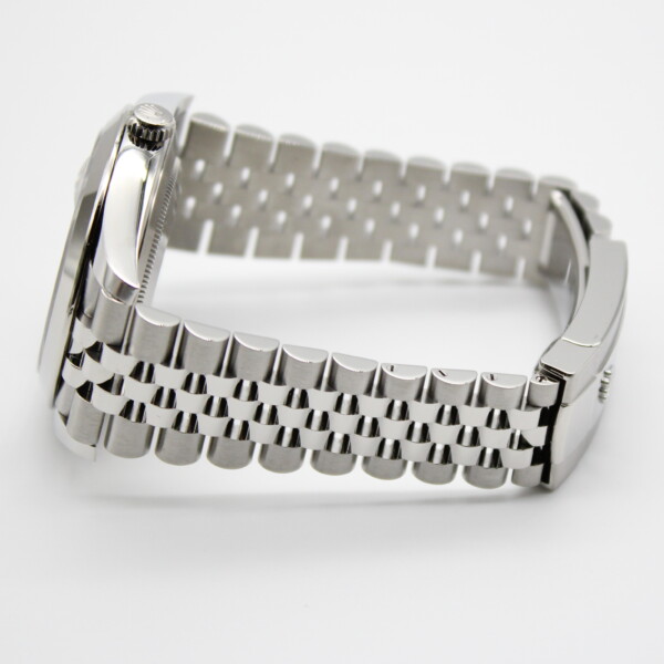 Rolex Datejust 41mm Silver Dial Smooth Bezel Jubilee Bracelet Stainless Steel 126300 - Image 4