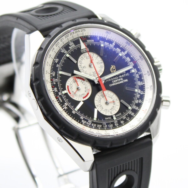 Breitling Chrono-Matic 1461 Navitimer Perpetual Calendar Black Dial Stainless Steel A19360 - Image 3